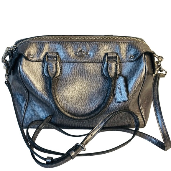 Coach Mini Bennett in Metallic Silver - Picture 1 of 7